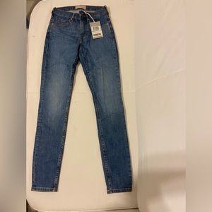 Everlane straight medium wash jeans